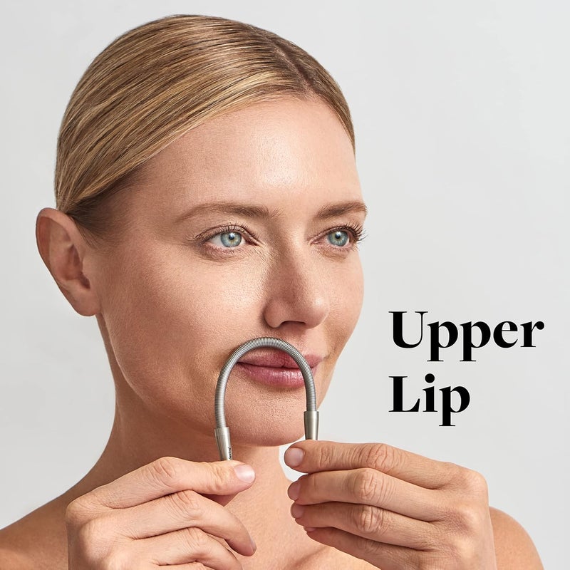 R.E.M. Spring Facial Hair Remover - The Original Hair Removal Spring [Design Patent]. Removes Hair from Upper Lip, Chin, Cheeks and Neck. 100% Stainless Steel - Image 5